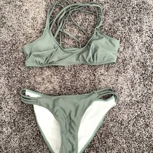 Olive green bikini